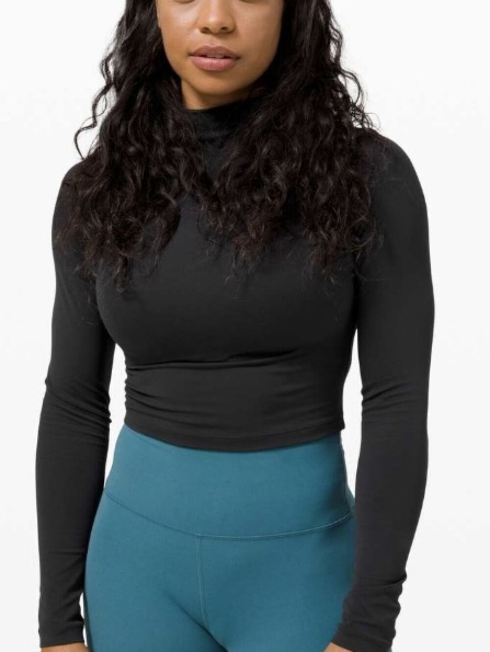 Lululemon All Aligned Mock Neck Long Sleeve Black